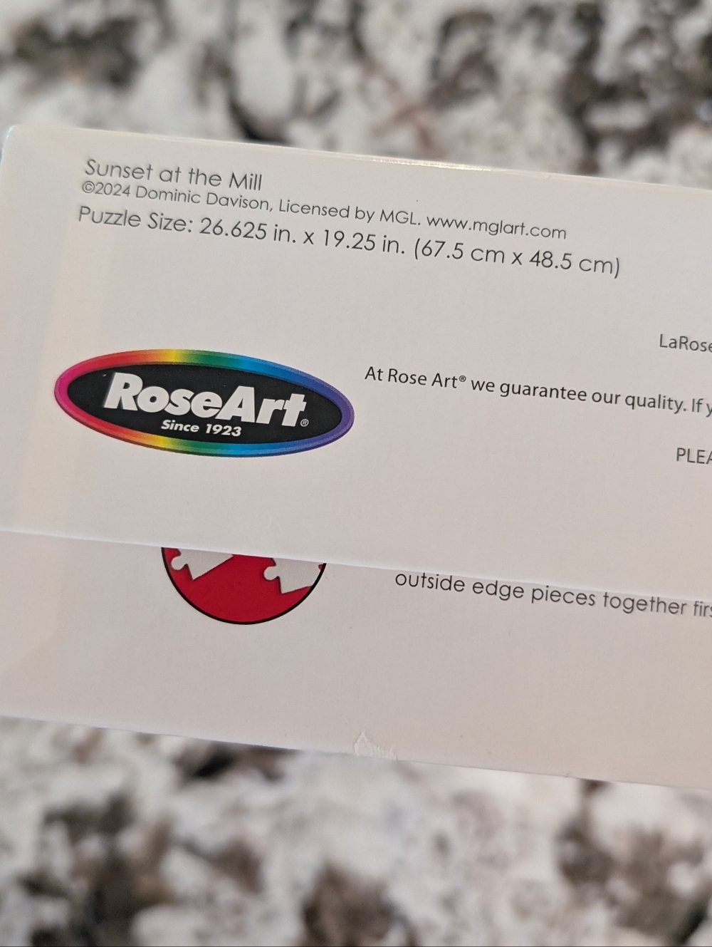 🧩3 For $25 - Roseart Sunset at the Mill 1000 Piece Jigsaw Puzzle - Picture 5 of 7